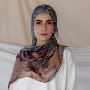 Vela scarves watercolor floral hijab